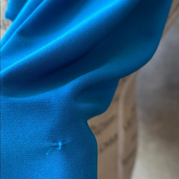 Blue Polyester Solid Color Hijab Scarf Shawl - Picture 8 of 9